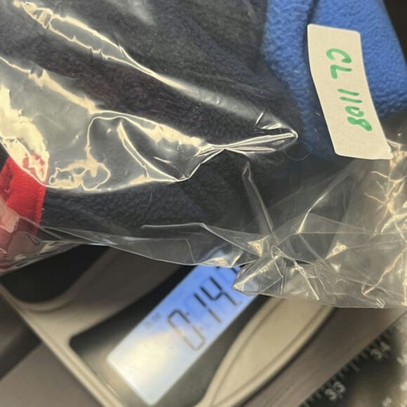 Vineyard Vines Fleece Pullover Large Blue Red Whale Logo Retro Outdoor 1/4 Snap - Picture 10 of 10